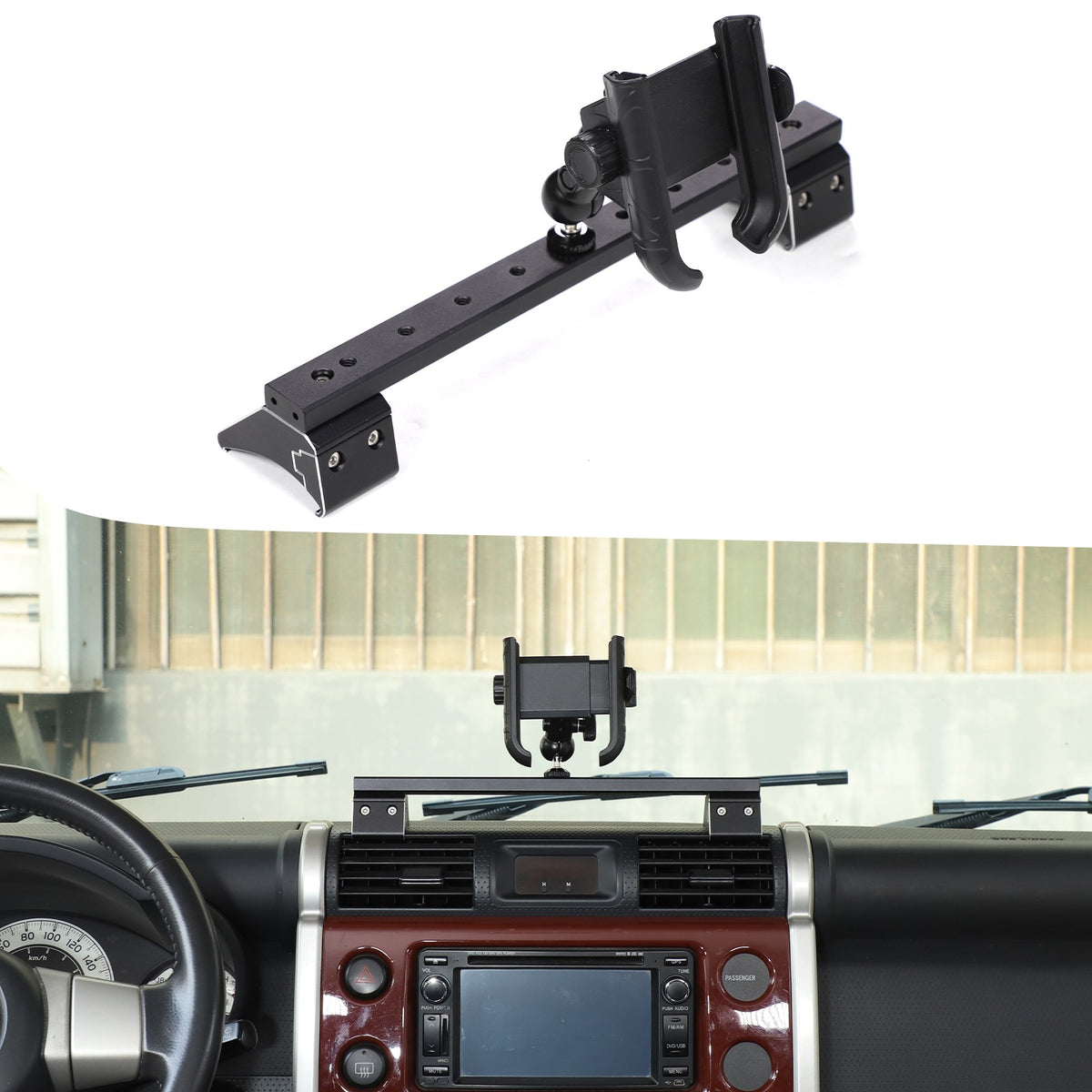 U Shape Center Console Phone Holder Bracket For Toyota FJ Cruiser 2007-2021 14