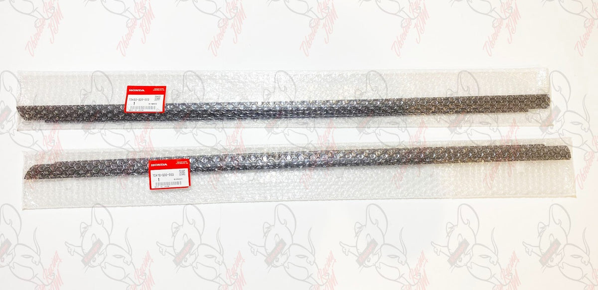 HONDA Prelude BB GENUINE Window Door Molding Weather Strip Outer LH & RH Set OEM 4