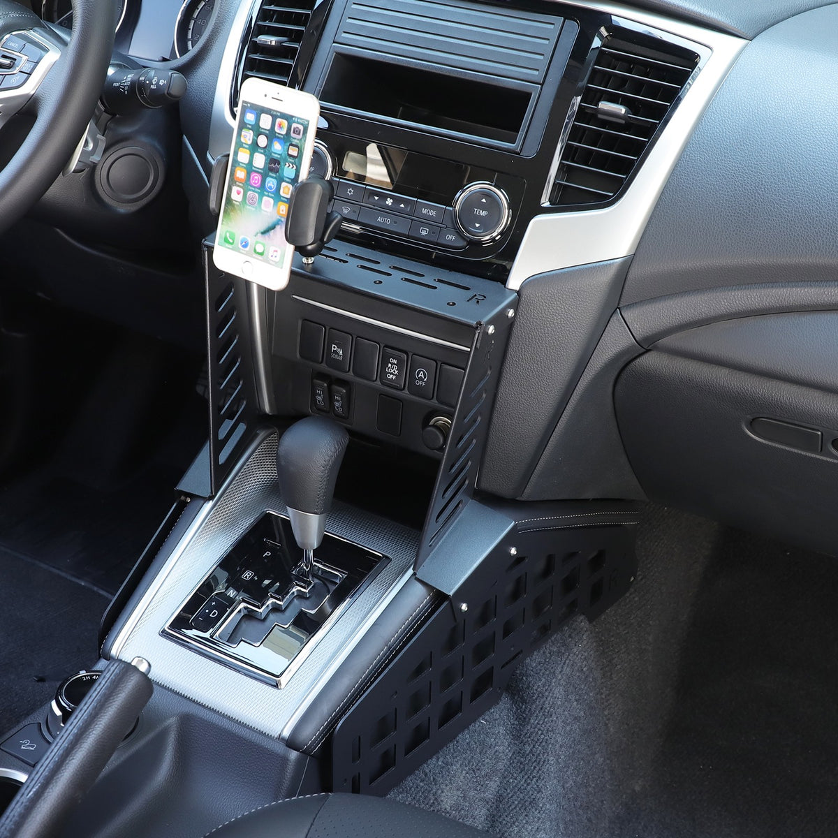 Center Console Molle Panel Digital Device Mount For Mitsubishi L200 Triton 19-23 5