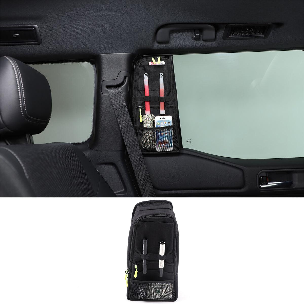Interior Organizer R&L Side Storage Bag Set For Toyota Land Cruiser LC250 24+ 15