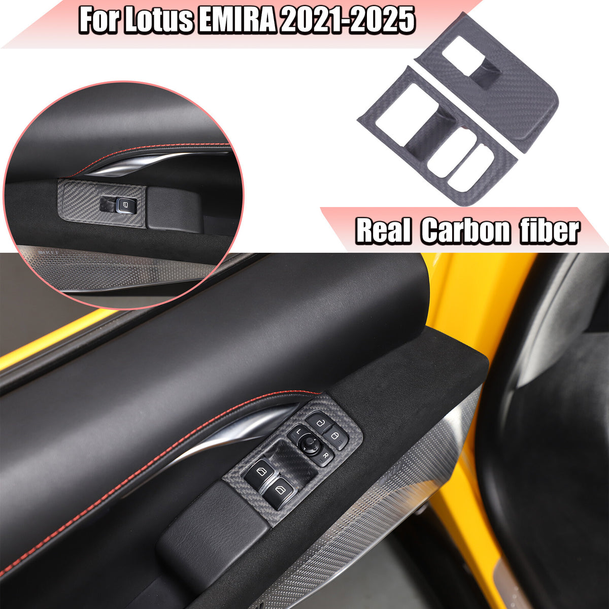 Matte Dry Real Carbon Fiber Full Interior Set Trim Kit For Lotus Emira 2021-25 - Variants 1-5 2