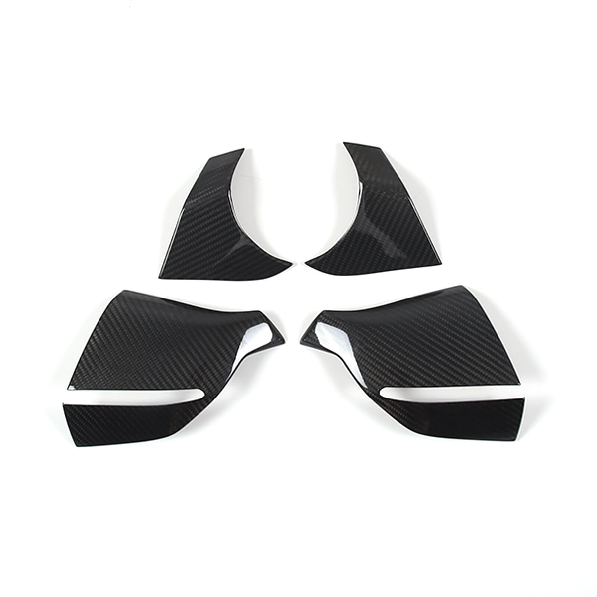 For C8 Corvette Stingray Z51 Z06 20+ Carbon Side Mirror Cover Lower Base Set US 11