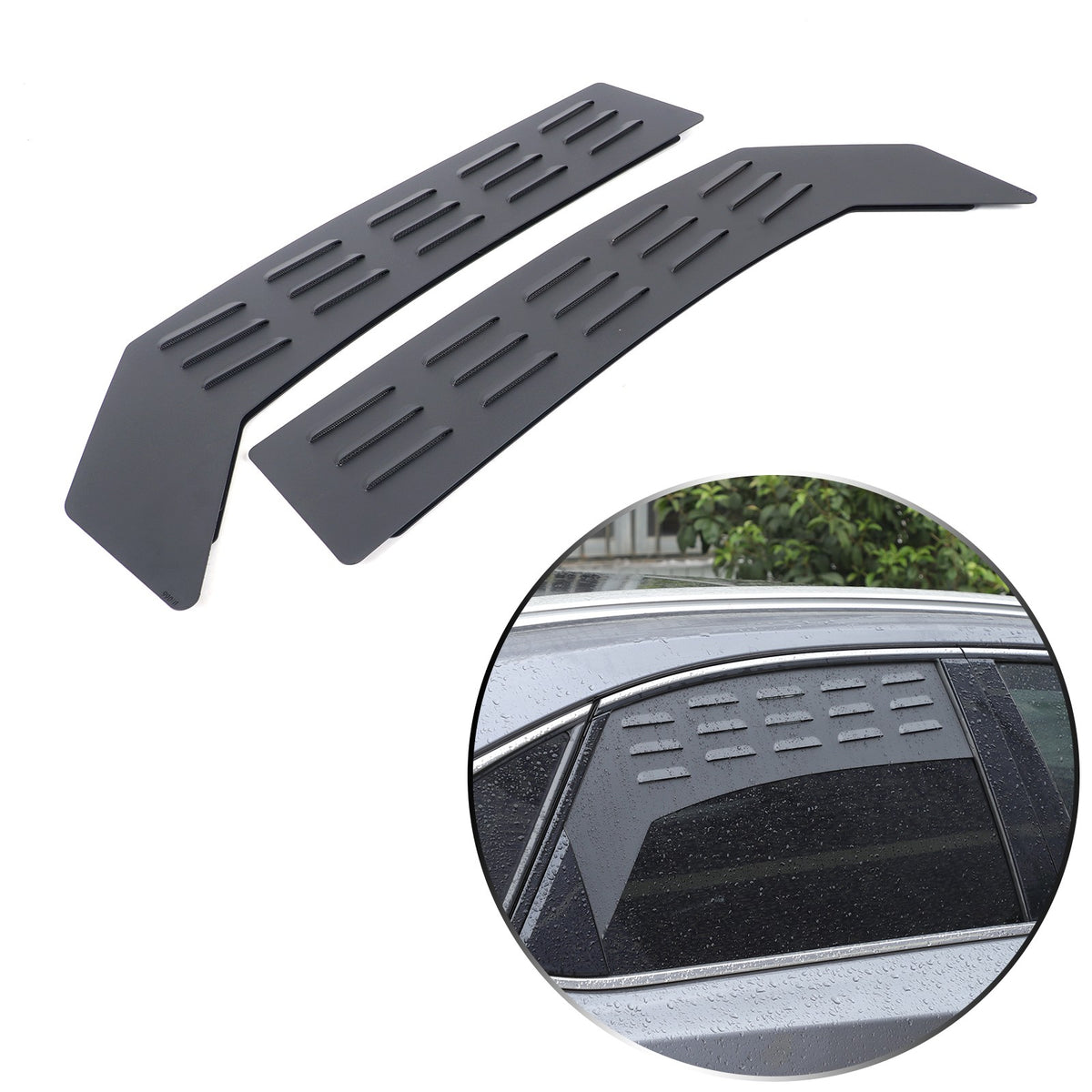 Aluminum Rear Door Window Louver Air Vent Panel Trim Cover For Lexus NX 2015+ 6