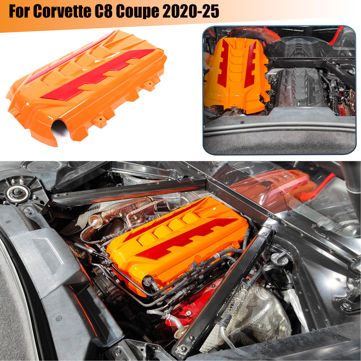 Replace Engine Hood Panel Trim Cover Cap For Corvette C8 Coupe 2020-26 - Variants 16-20 5