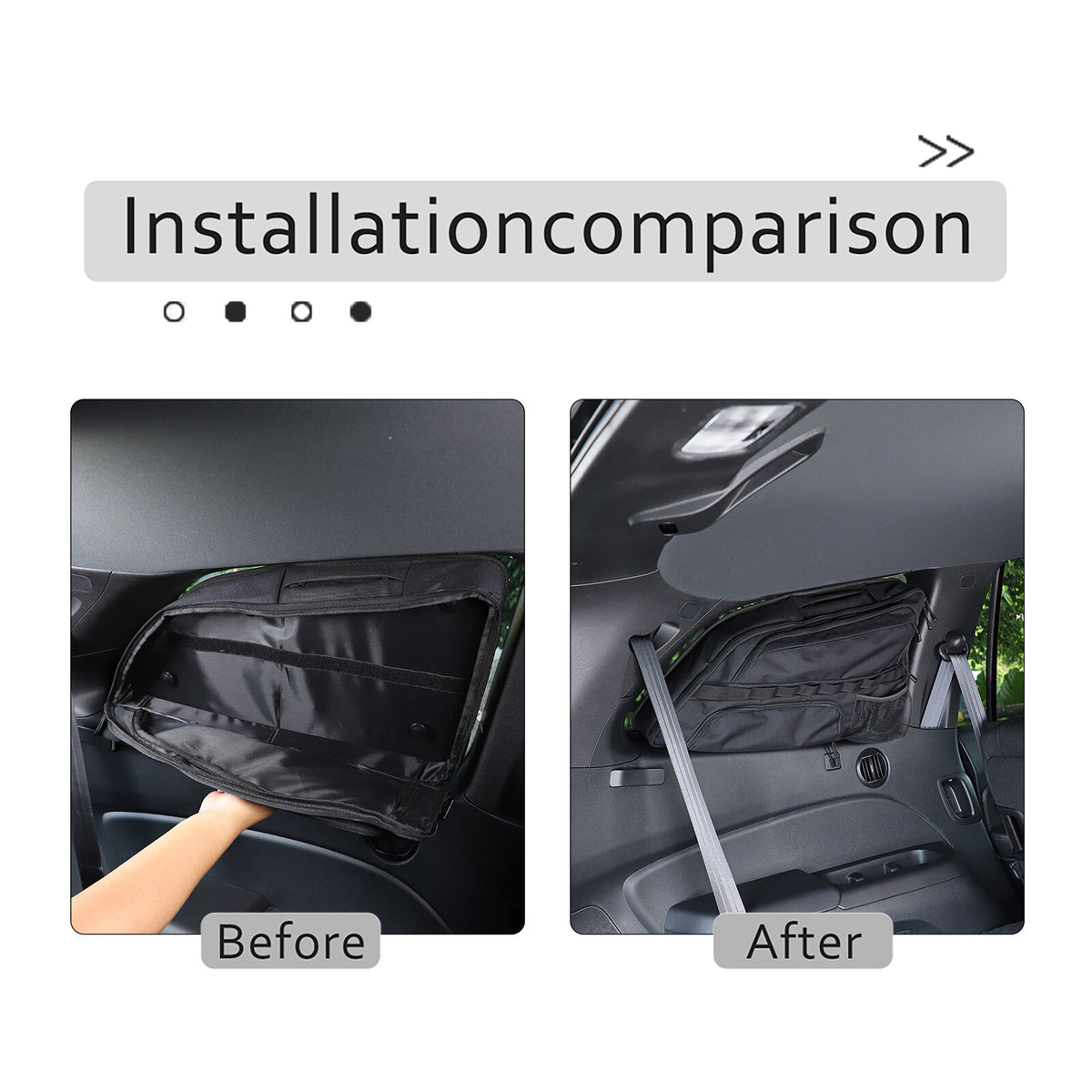 Car Trunk Left Side Window Storage Bag Tool Bag For Honda Pilot 2016-22 19