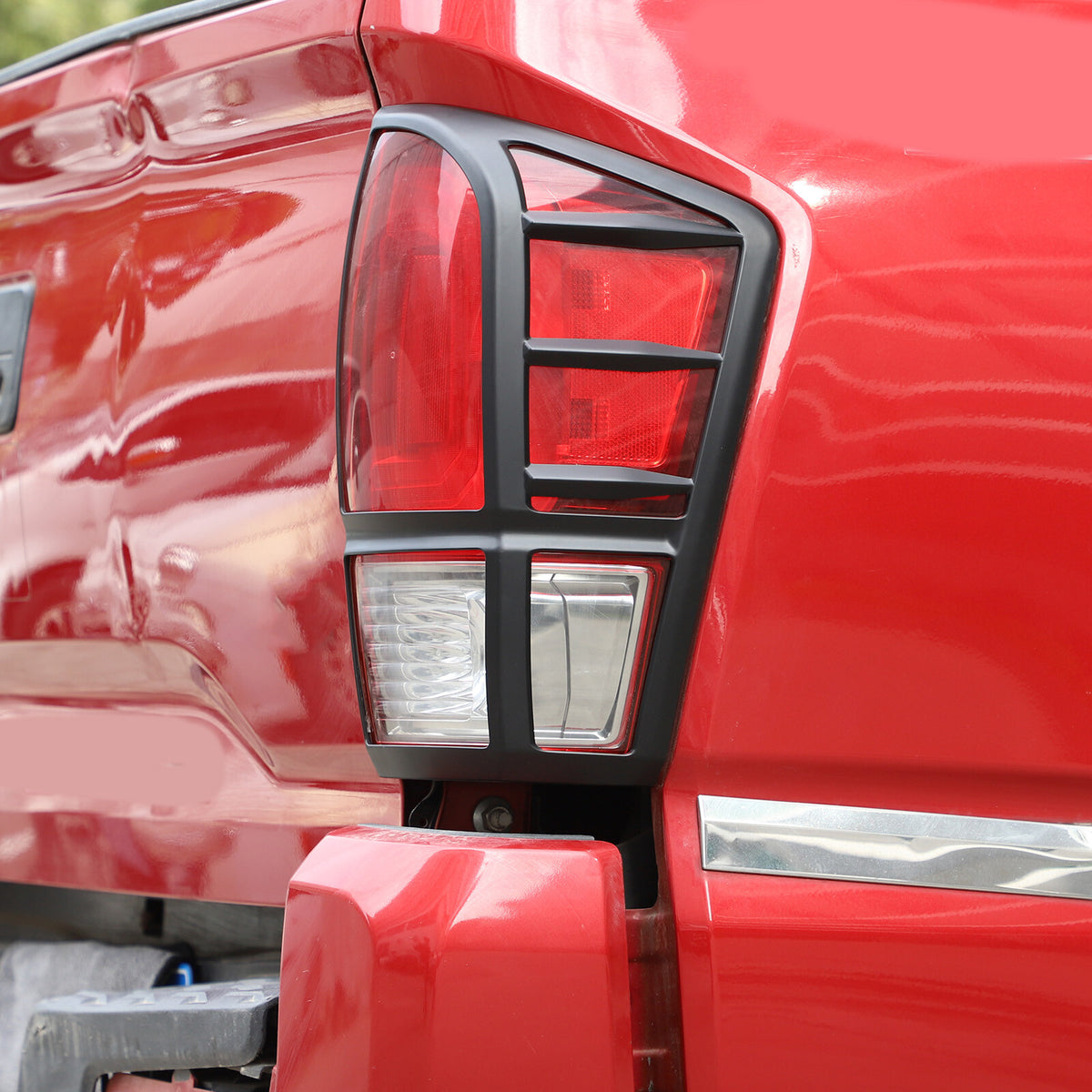 Matte Black Rear Taillight Trim Cover Bezel For Toyota Tacoma 2016-2023 8