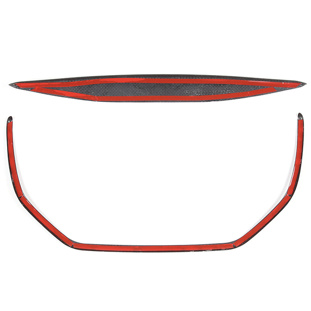 Matt Carbon fiber Center Console air outlet frame Trim For Maserati Ghibli 14-15 10