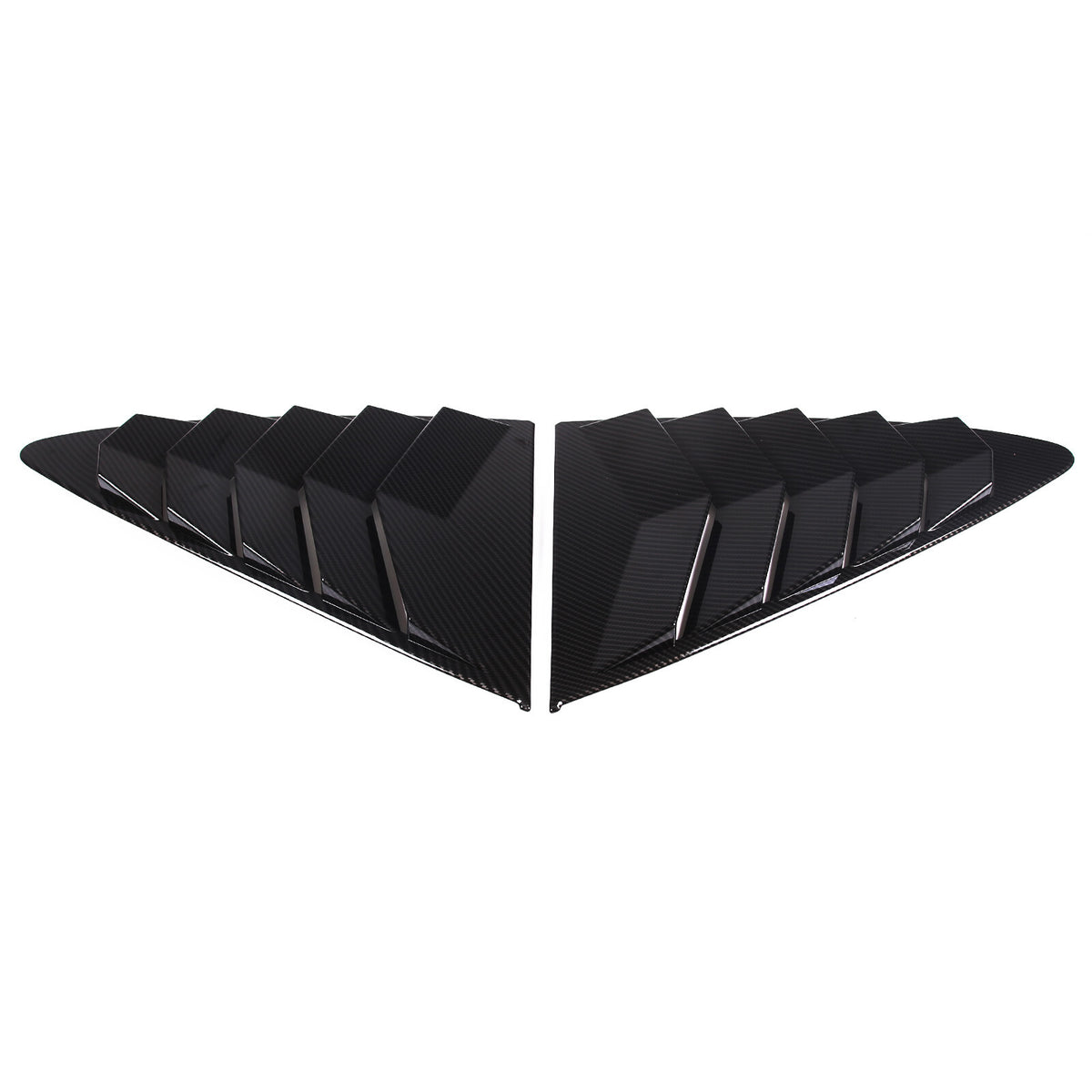 ABS Carbon Fiber Rear Side Window Louver Cover For Jaguar F-TYPE Coupe 13-24 2
