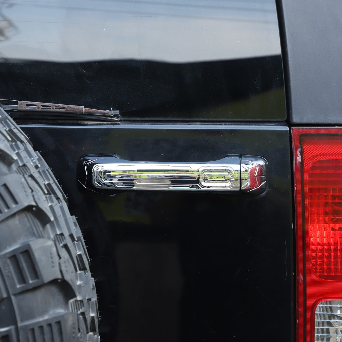 8PCS ABS Chrome Door Handle Cover Trim Shell Cover For Hummer H3 2005-09 US 17