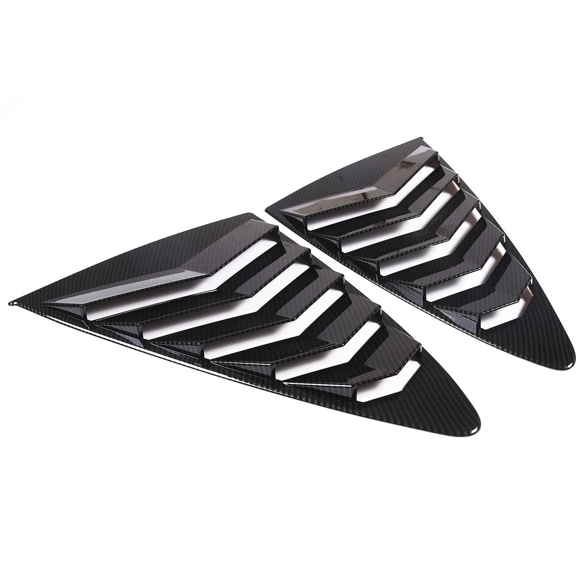 ABS Carbon Fiber Rear Side Window Louver Cover For Jaguar F-TYPE Coupe 13-24 9