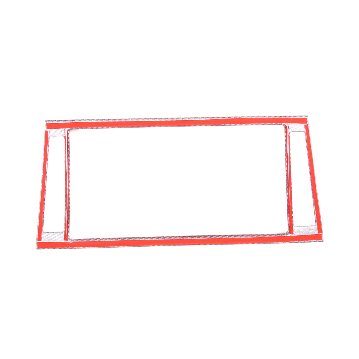 Red Carbon Fiber Dashboard Navigation Cover Trim for For Jaguar F-TYPE 13-18 9