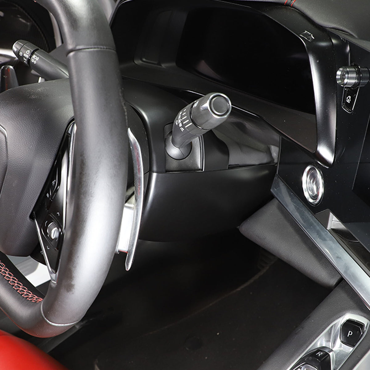 Matte Black ABS Full Interior Set Cover Trim Kit For Corvette C8 2020-25 - Styles 21-25 10
