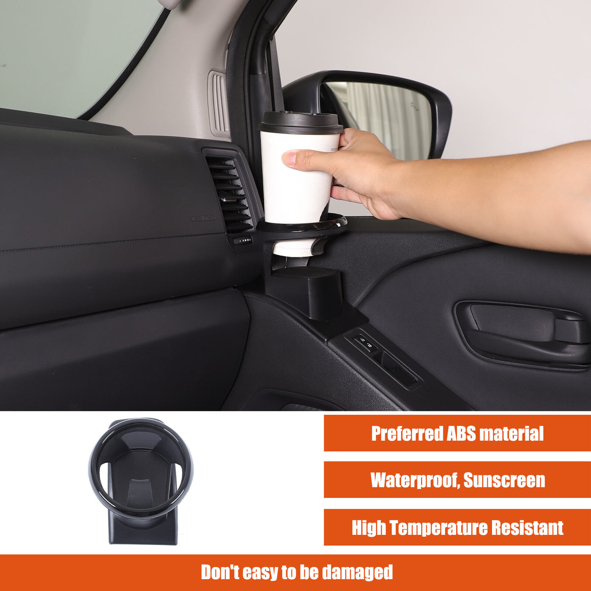 ABS Right Side Interior Door Panel Cup Holder Trim For Nissan Frontier 2022+ 15