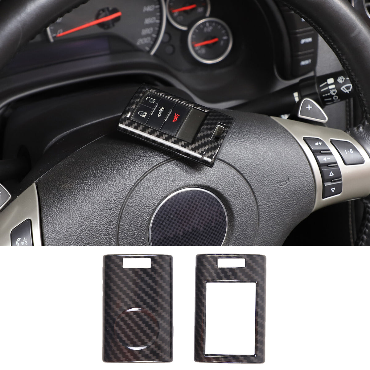 ABS Carbon Fiber Interior Exterior Cover Trim Kit For Corvette C6 2005-2013 3