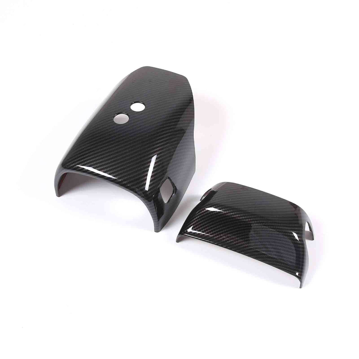 Carbon Fiber ABS Steering Wheel Base Upper & Lower Cover For Corvette C8 2020-26 1