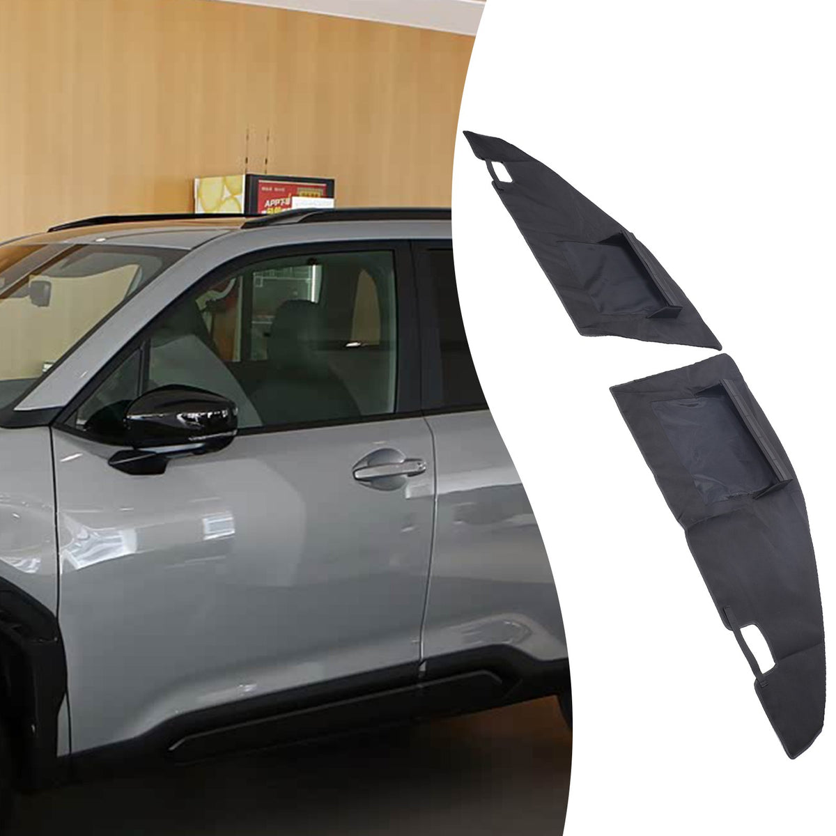 Front Door Window Sun Shade Visor Cover For Subaru Forester 2025-2026 2