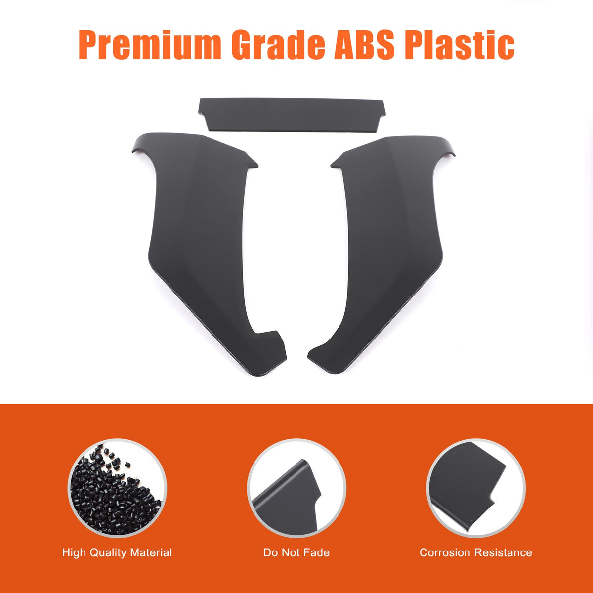 Matte Black ABS Center Console Knee Side Panel Trim For LR Defender L663 2025+ 20