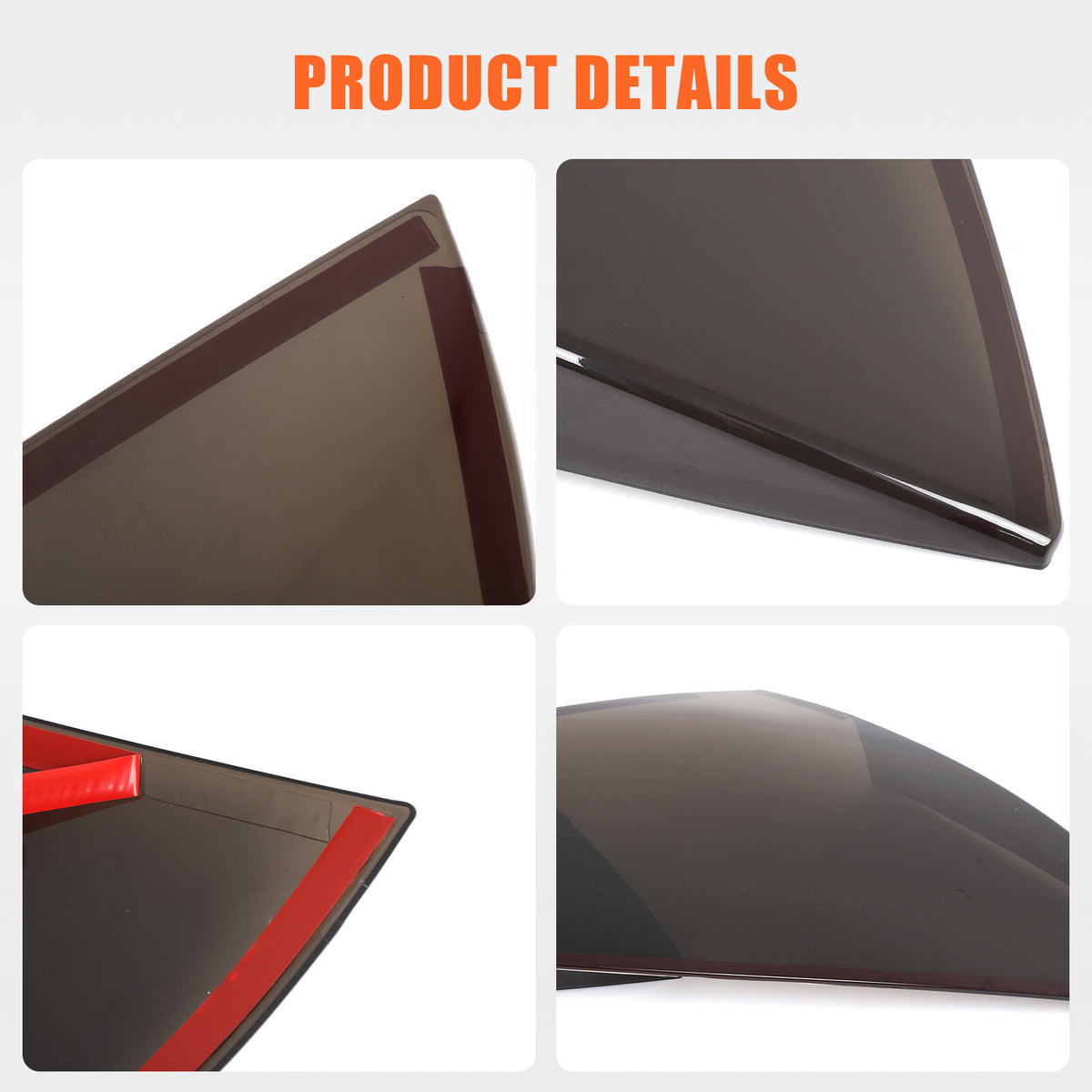 Smoked Black Rear Tail Light Guard Cover Trim For Mitsubishi Eclipse 2006-11 5