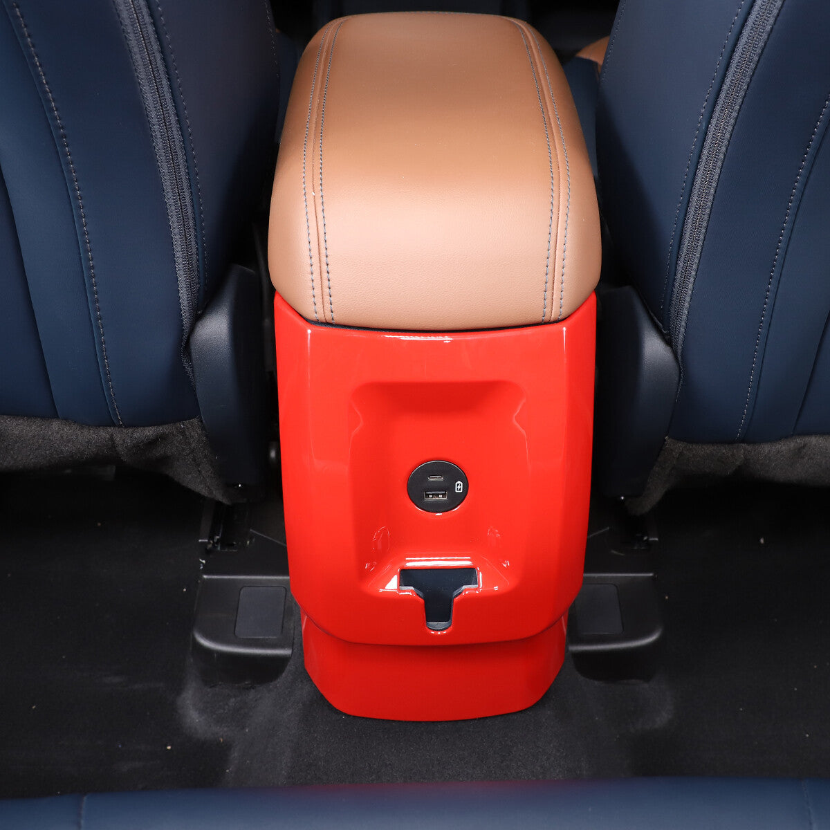 Red Interior Rear Air Outlet Vent Trim Cover Fram For Ford Maverick 2022-23 US 5