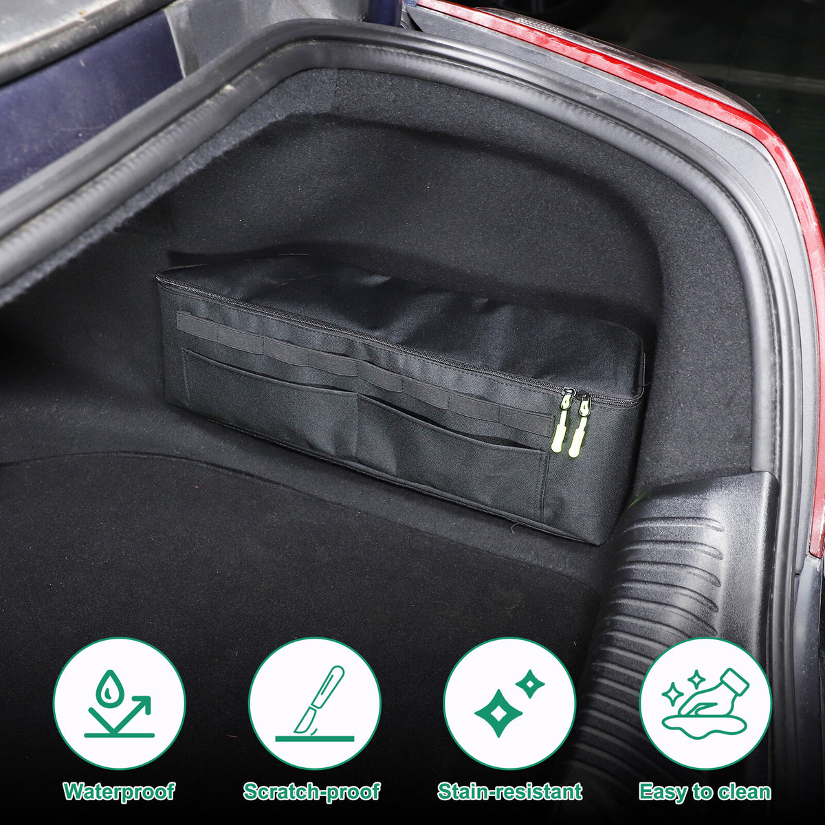 2x Rear Trunk Storage Bag Pockets Organizer Fit For Jaguar XJ X351 2010-2019 16