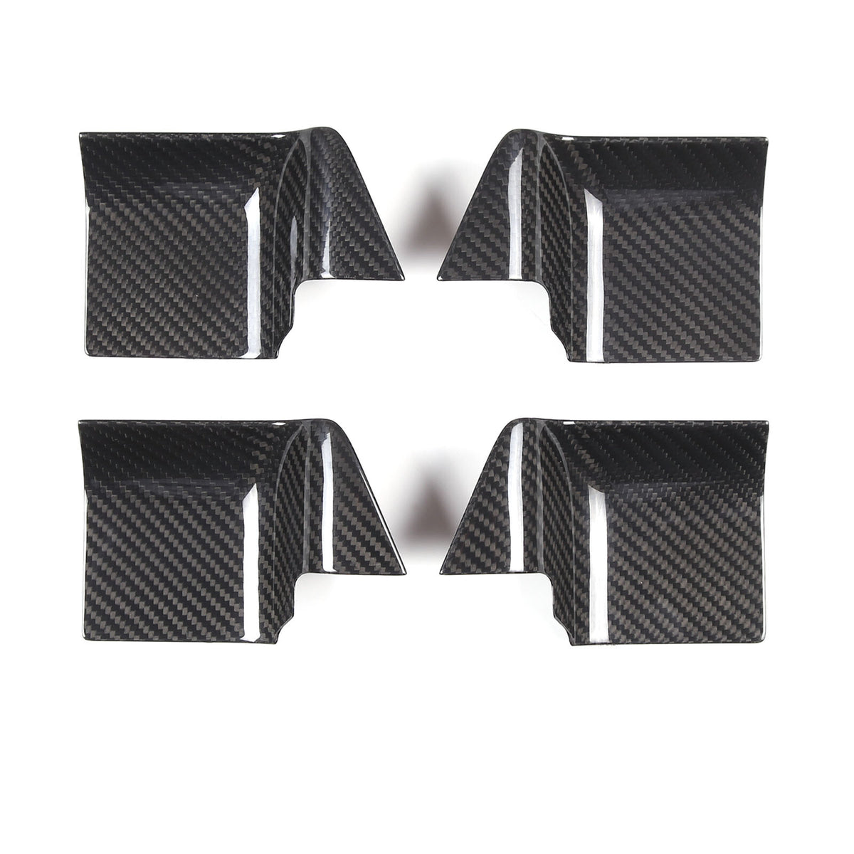 Real Carbon fiber Inner Door Handle Bowl Cover Trim For LR Defender 110 2020-24 14