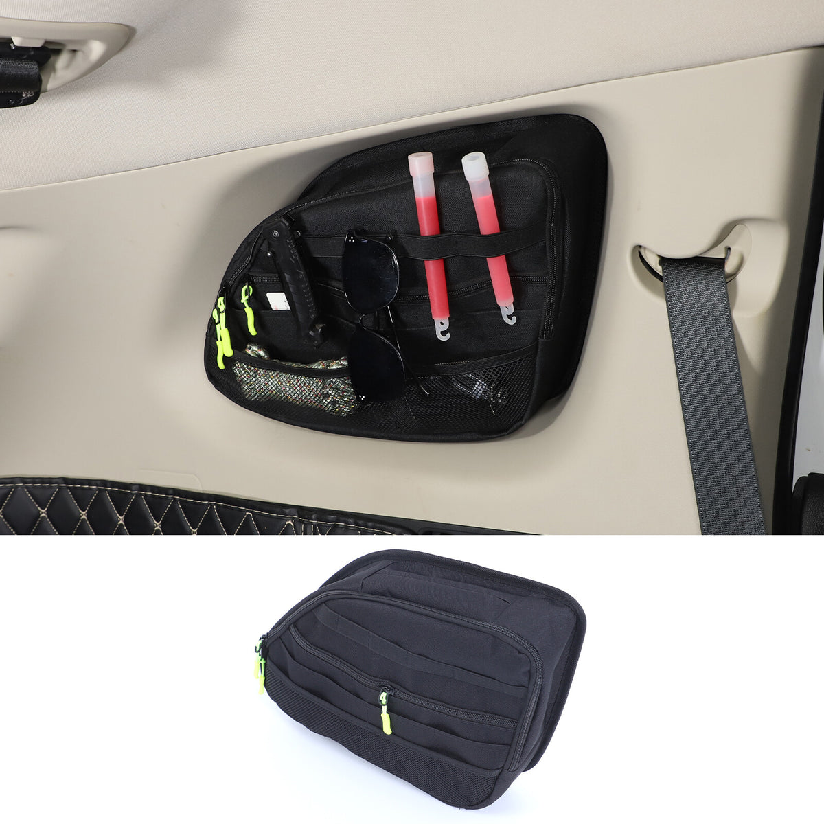 Rear Trunk Left Side Storage Bag Pocket Organizer For Mitsubishi Outlander 16-20 5
