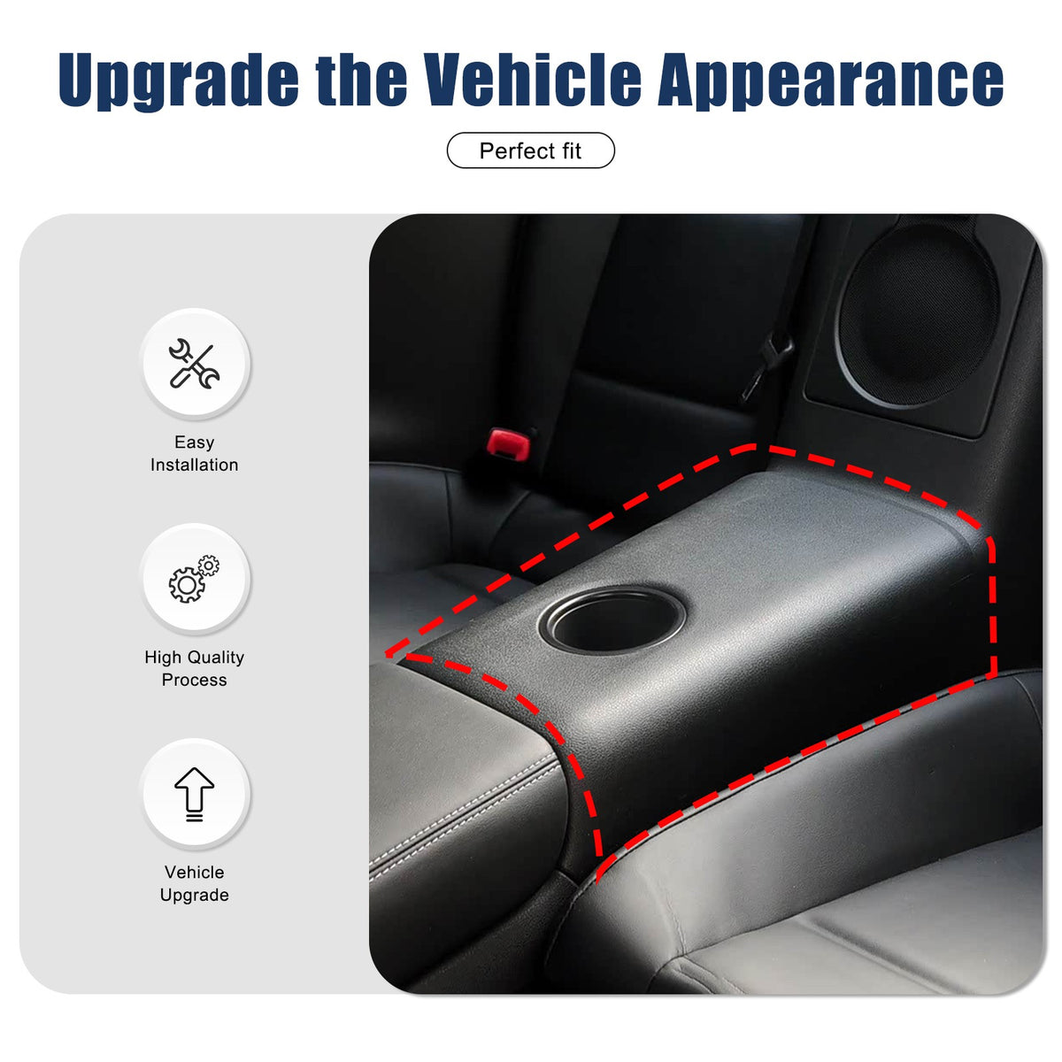 Matte Real Carbon Fiber Rear Cup Holder Panel Trim For Nissan GTR R35 2008-2016 14