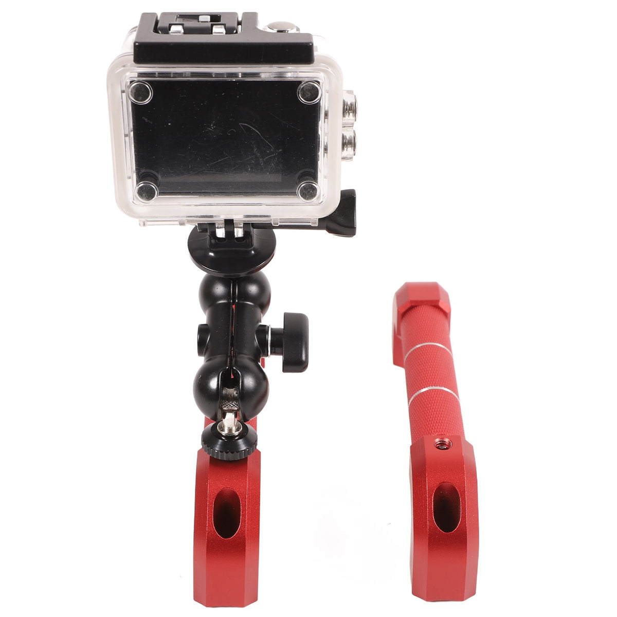Red Aluminum A-Pillar Handle Cam Mount For Land Rover Defender L316 2004-2018 17