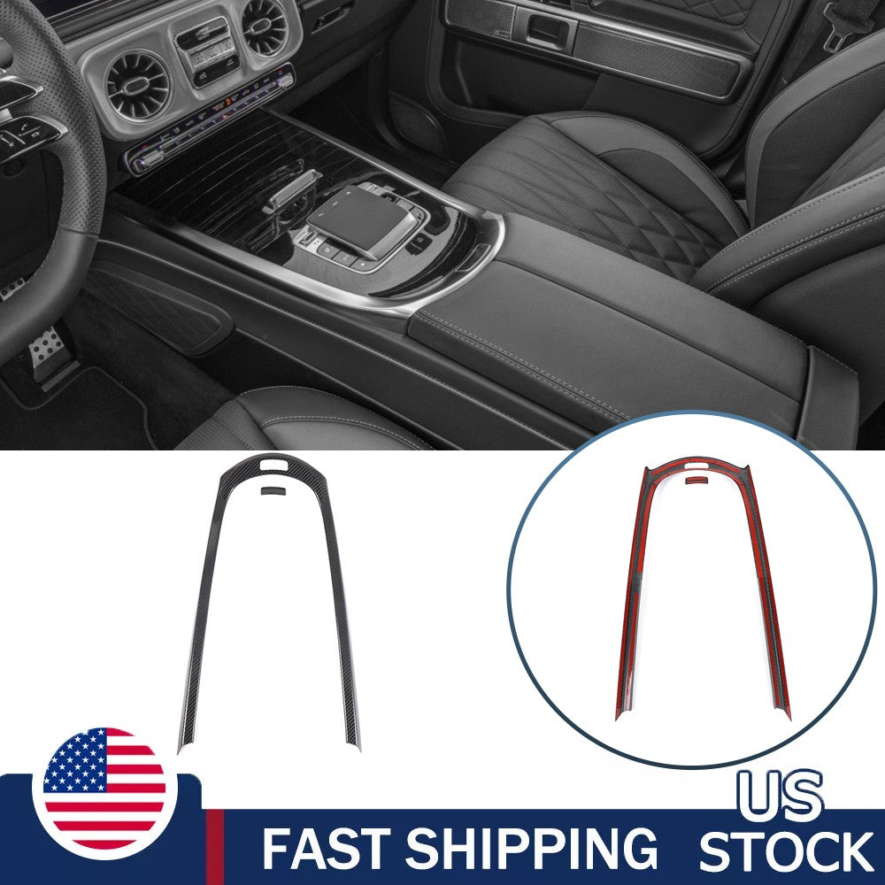 Real Carbon Fiber Center Console Gear Shift Trim For Benz G-Class W465 2025 US 1