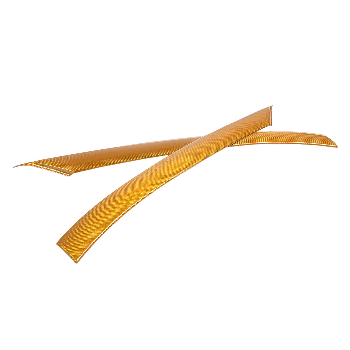 Yellow Carbon Fiber Front Window A Pillar Layover Trim For C8 Corvette 20-26 11