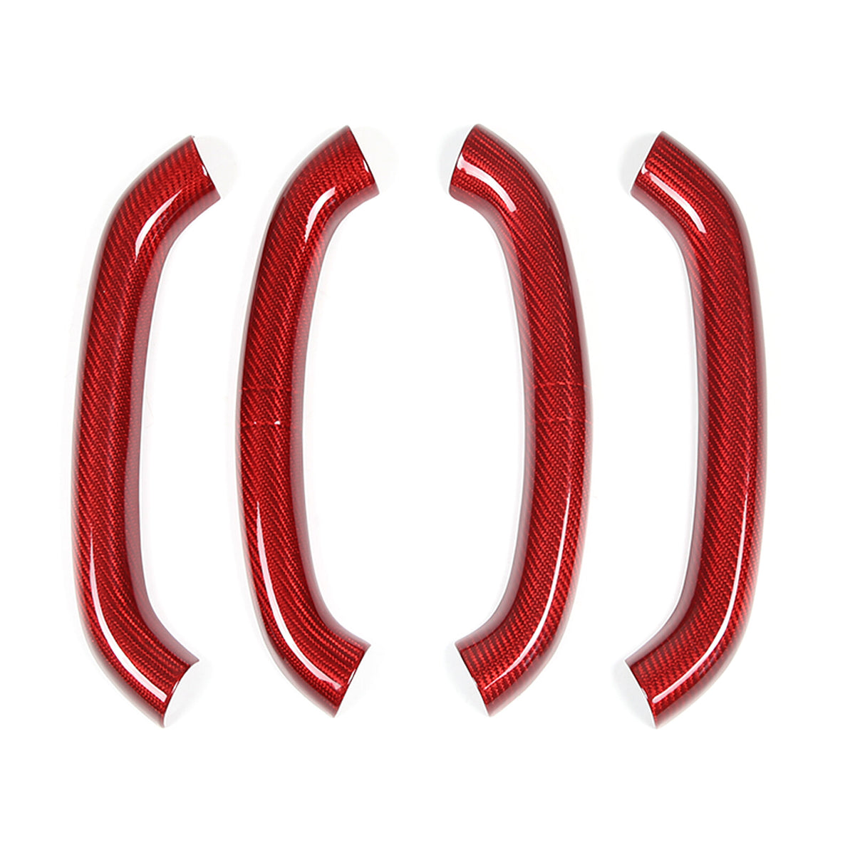 Red Real Carbon Fiber Steering Wheel Top Handle Cover Trim For C8 Corvette 20-26 5