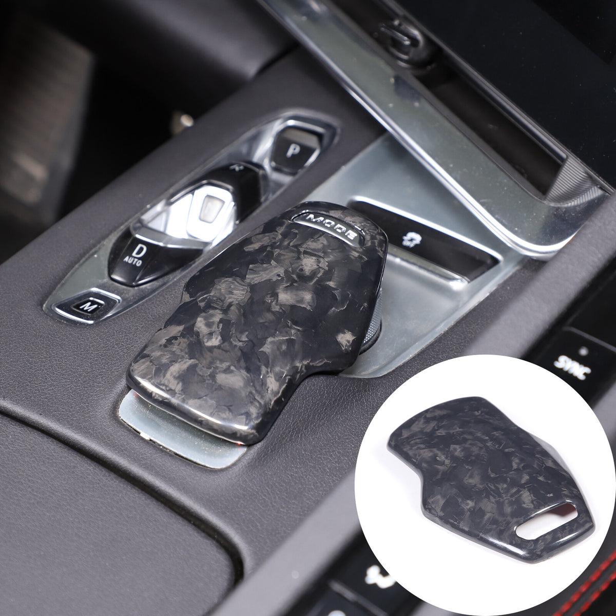 16PCS Forged Real Carbon fiber Car interior Kit Cover Trim Set For Corvette C8 11