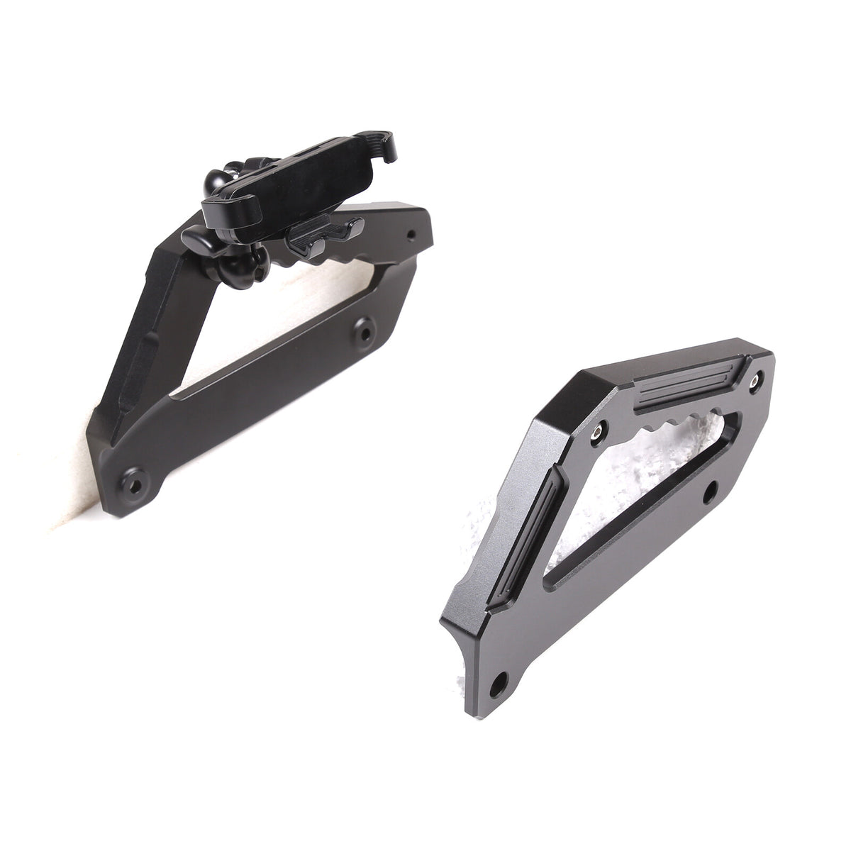 Black Alloy Center Door Pull Handle Panel Cover trim For LR Defender 2020-24 16