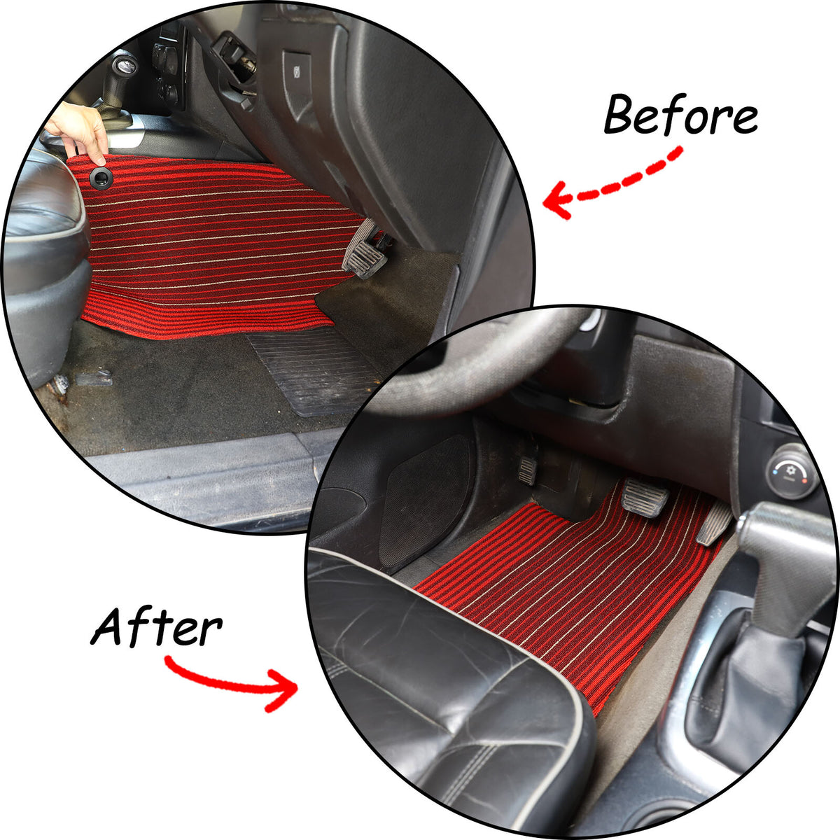 Beige Car Floor Mats Cargo Carpets Foot Pads For Hummer H3 2005-2009 21