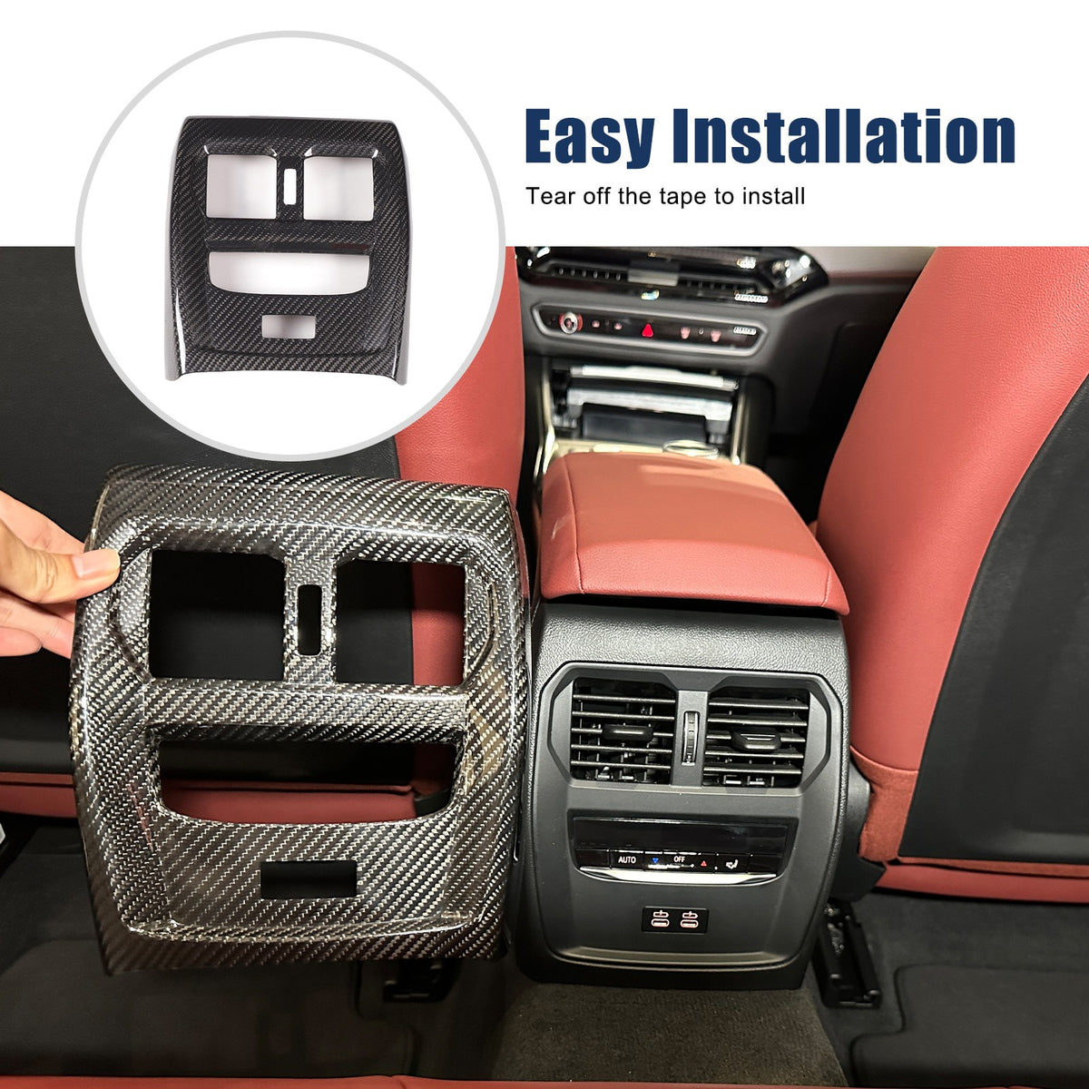 Real Carbon Fiber Rear Air Vent Frame Trim For BMW 4 Series G22/G23/G26 2020+ 22