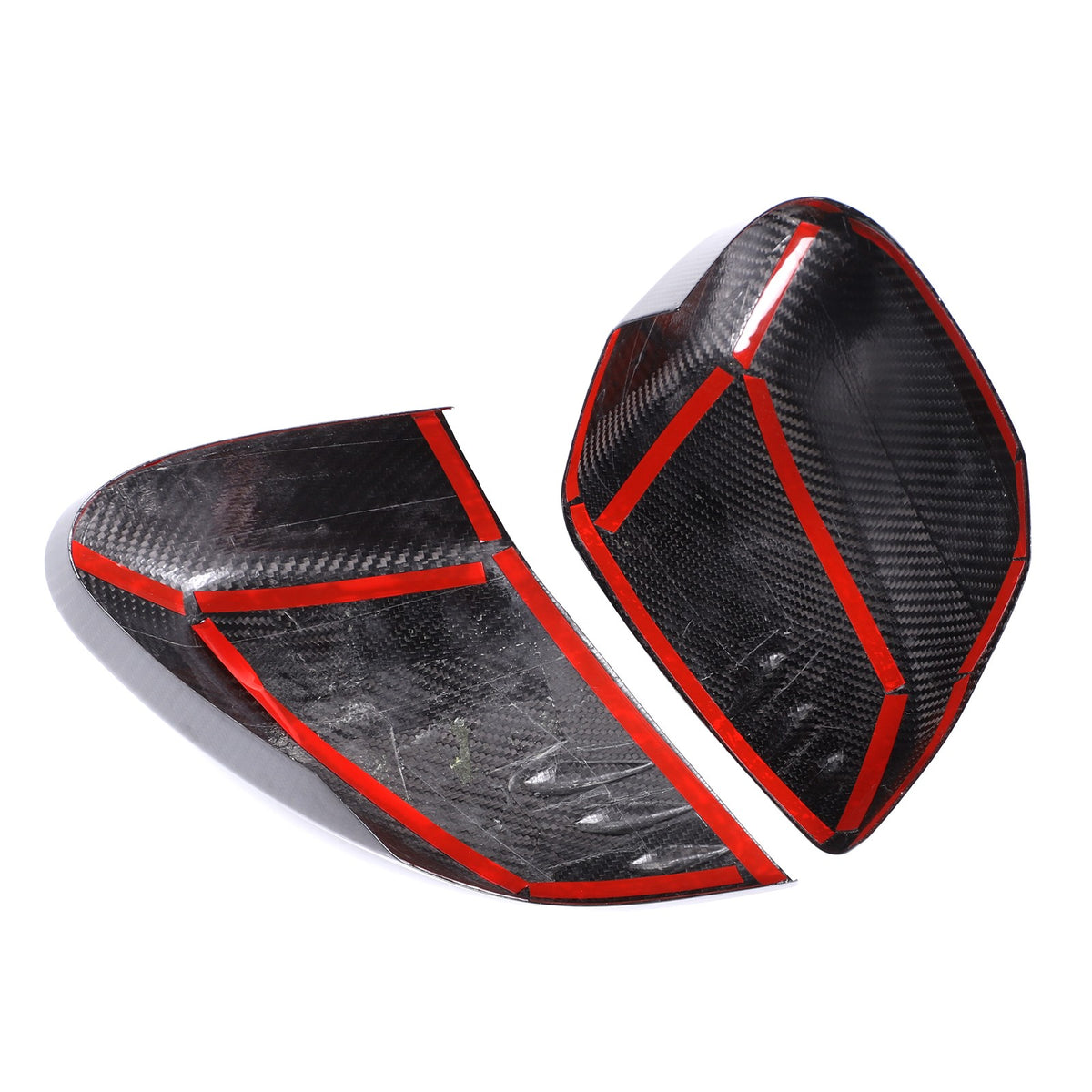 Real Carbon Fiber Side Mirror Air Duct Trim Cover For Corvette C8 2020+ US 15
