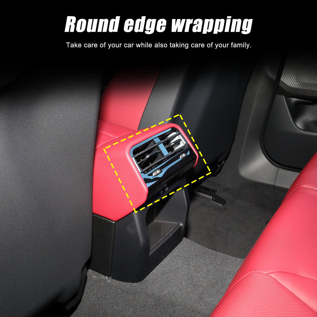 Real Carbon Fiber Interior Rear Air Vent Cover Trim For BMW 5 Series G60 i5 24+ 10