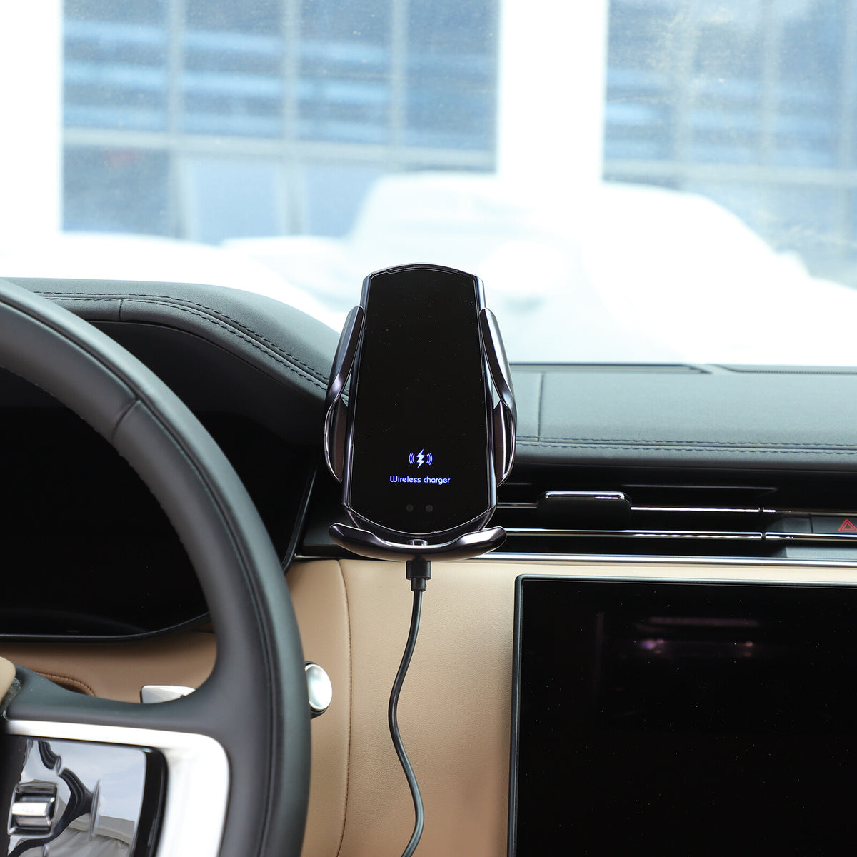 Wireless Charging Navigation Phone Bracket For Range Rover Vogue L460/Sport L461 1