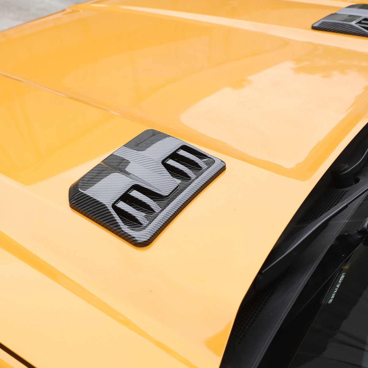 ABS Carbon Fiber Hood Engine Air Vent Cover Trim For Ford Ranger T9 2023-2024 17