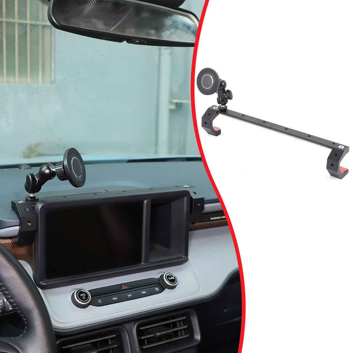 Magnetic Screen Navigation Cell Phone Mount Holder Bracket For Ford Maverick 22+ 4