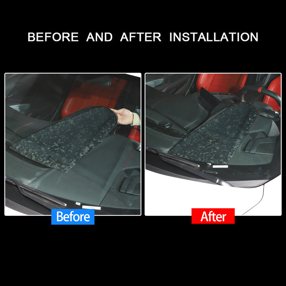 Forged Real Carbon Fiber Full Interior Set Cover Trim Kit For Corvette C8 20-25 - Variants 11-15 8