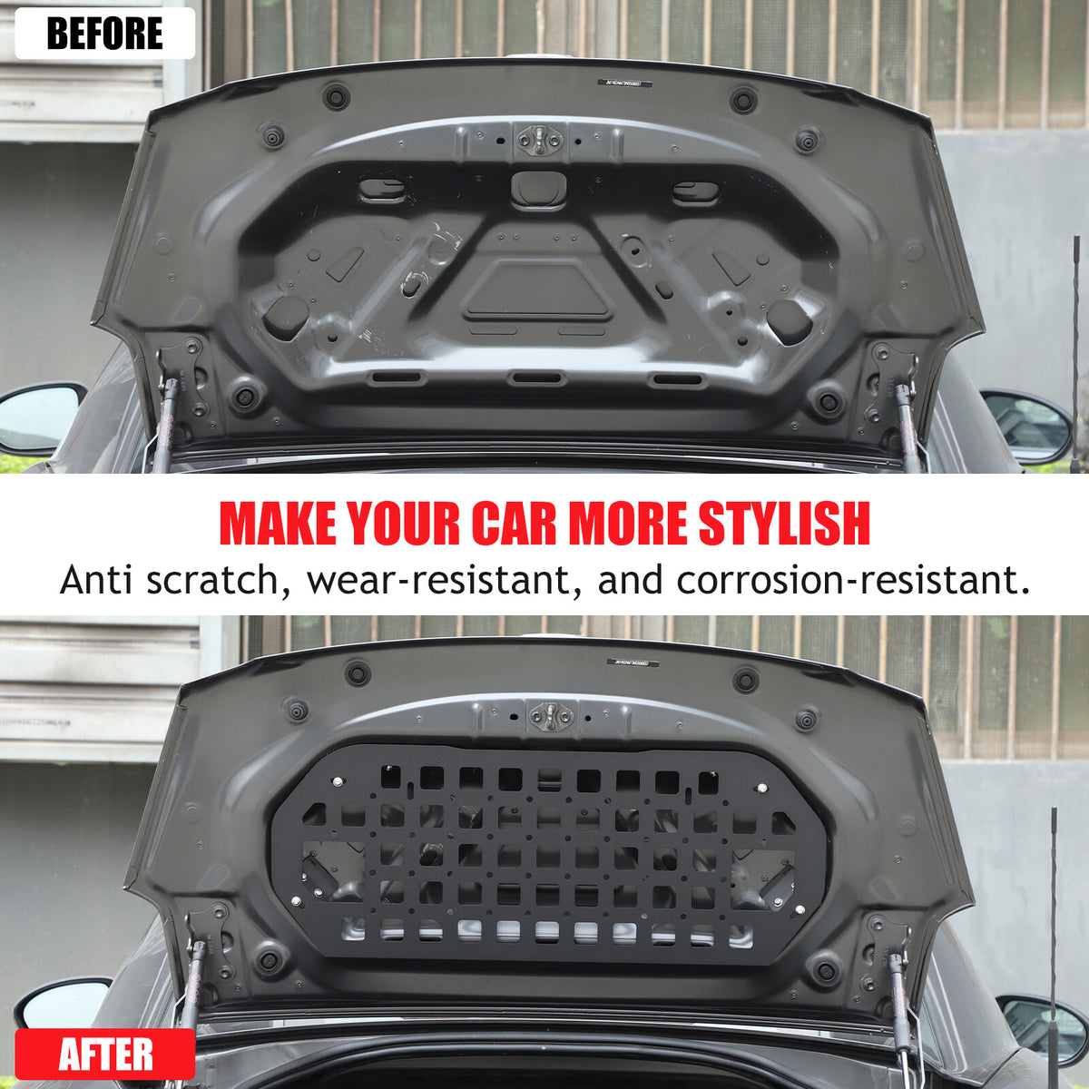 Tailgate Storage Panel Molle Panel Steel Cargo Shelf For Mazda MX-5 Miata 16-25 12