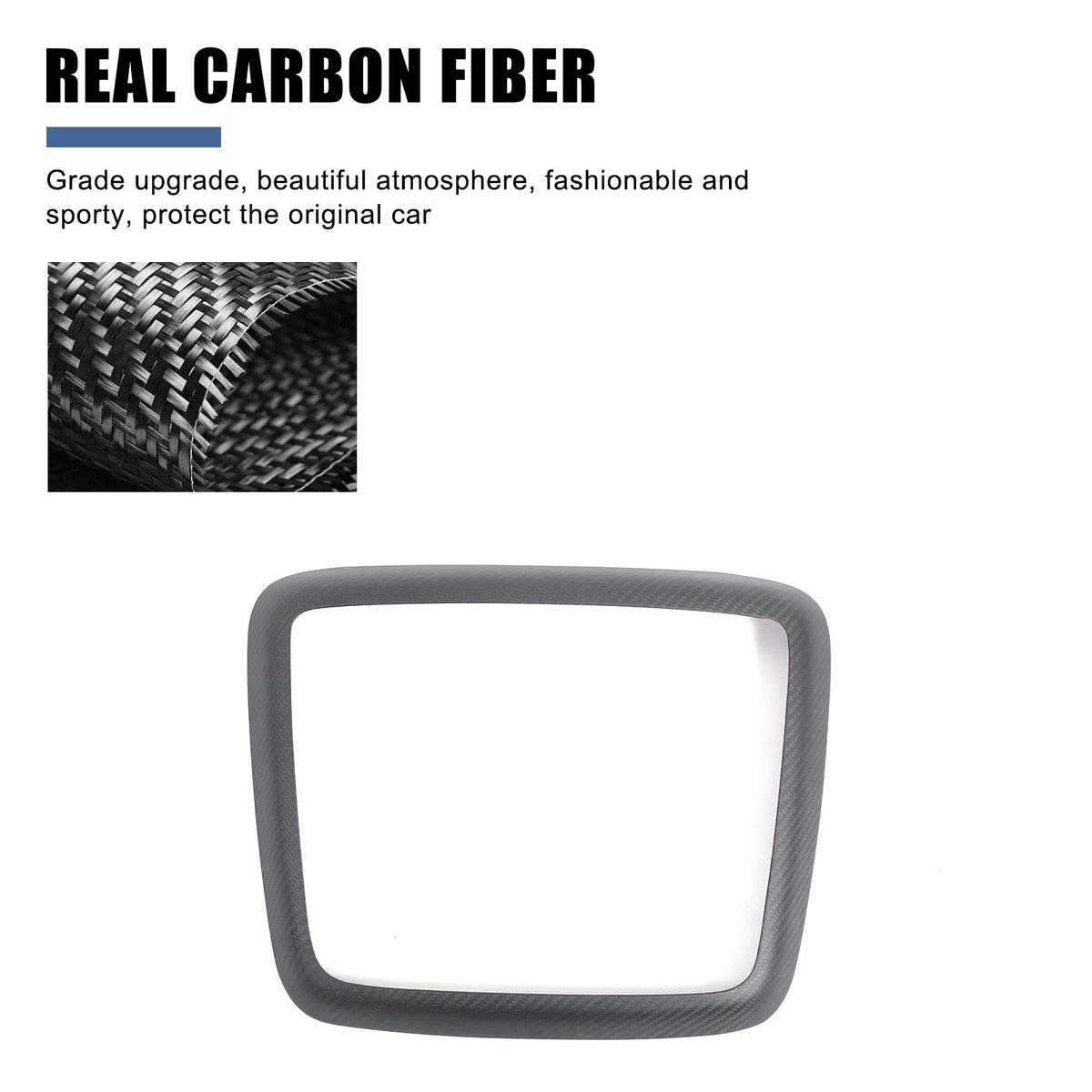 Matte Real Carbon Fiber Center Console CD Panel Trim For Benz G-Class W463 12-18 6