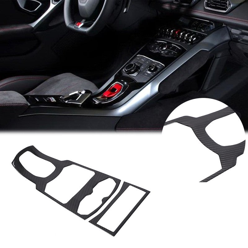 Real Carbon Fiber Center Multi Media Trim For Lamborghini Huracan 580/610 14-18 20