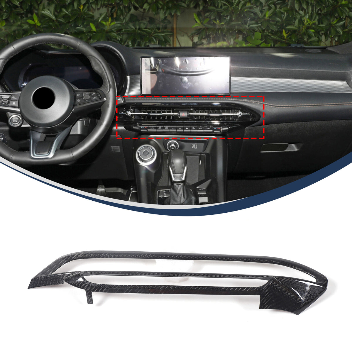 Real Dry Carbon Fiber Interior Center Console trim Kit For Alfa Romeo Tonale 23+ - Variants 1-5 38