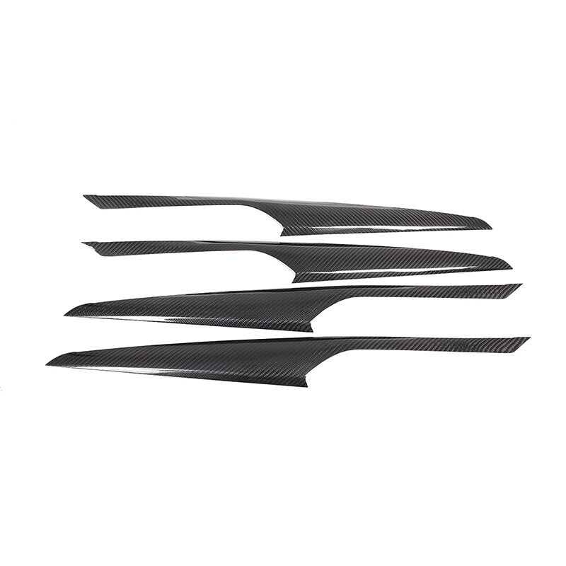 Real Dry Carbon Fiber Interior Door Panel Trim For BMW X3 G01 X4 G02 2018-2024 4