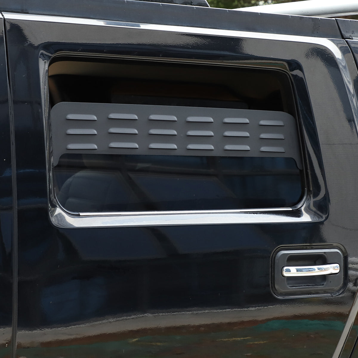 Black Alloy Wagon 2nd Row Door Window Air Vents Screens For Hummer H2 2003-09 US 8