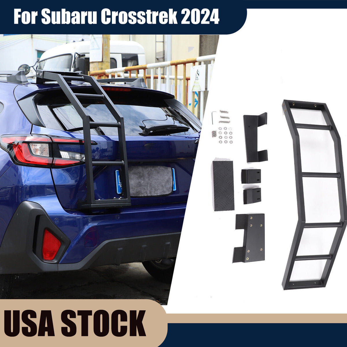 Back Rear Roof Ladder Tailgate Driver Side Rack For Subaru Crosstrek 2024+ US 1