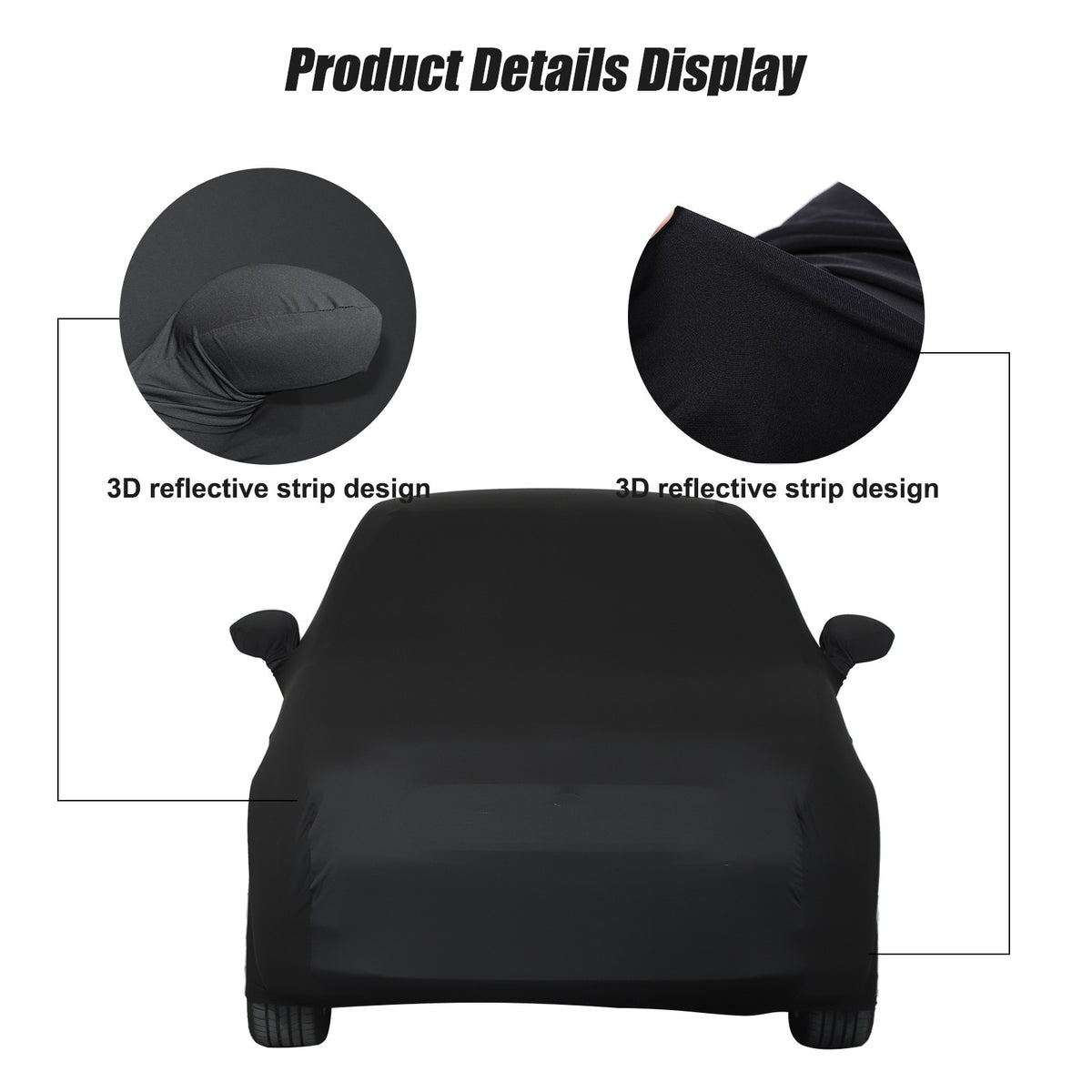 Car Protection Cover Waterproof Sun UV Snow Resistant For Fiat 500 2010-2022 US 20