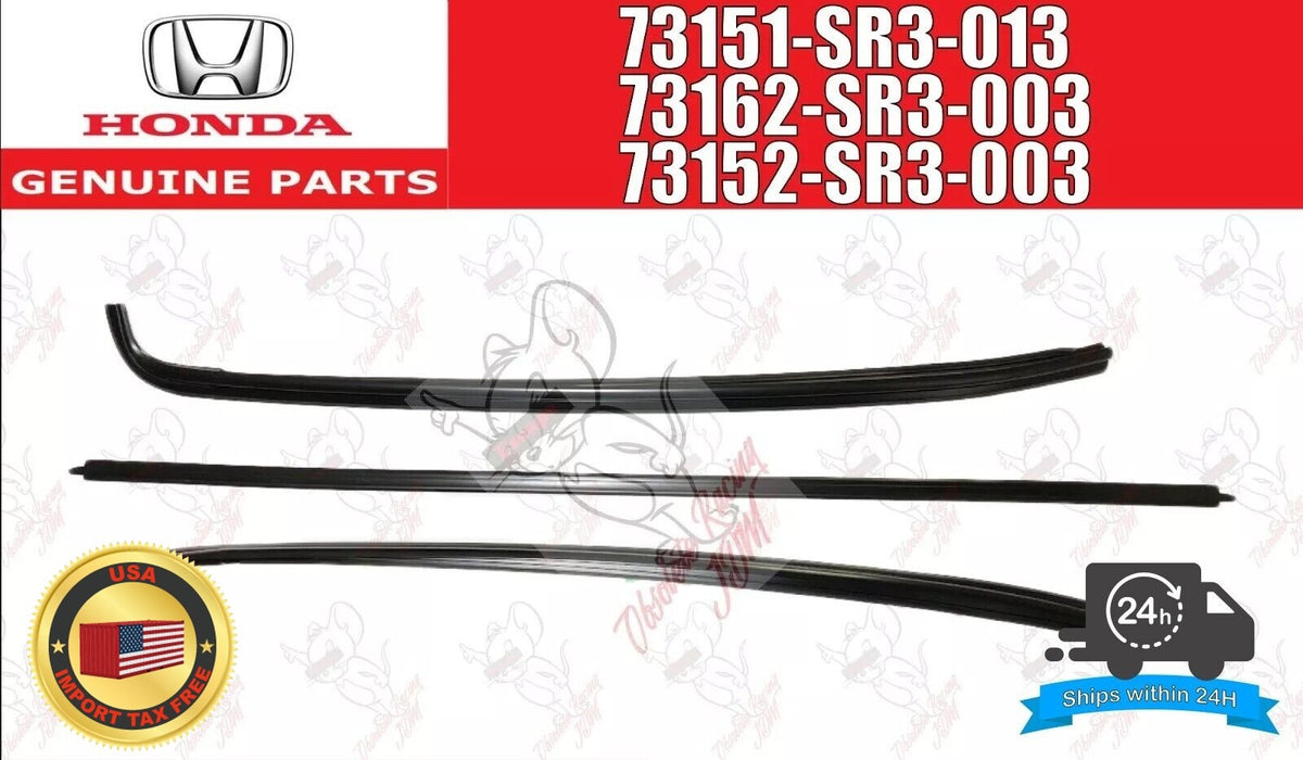 OEM HONDA Civic 1992-1995 OEM MOLDING FR WINDSHIELD SIDE RH & LH UPPER Set 1